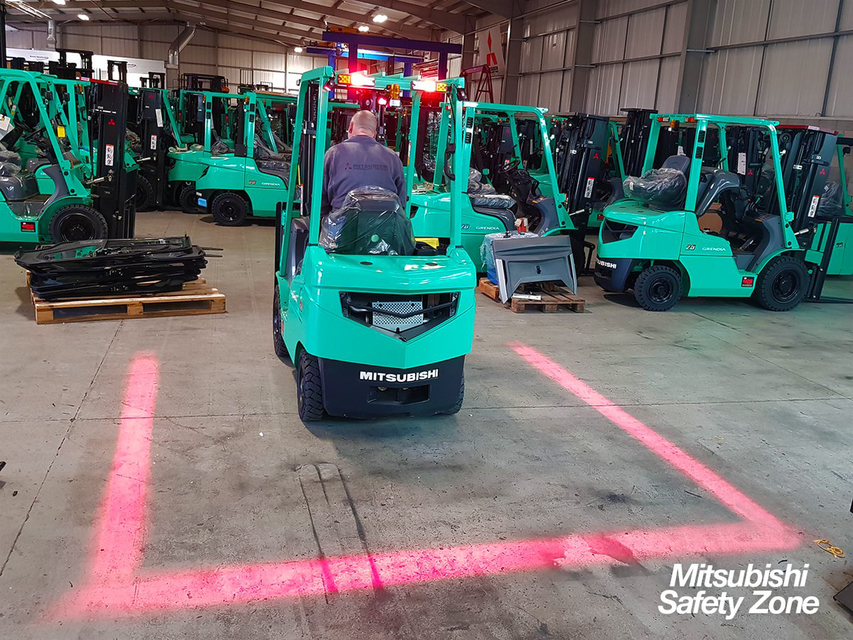 Abstand halten mit Mitsubishi