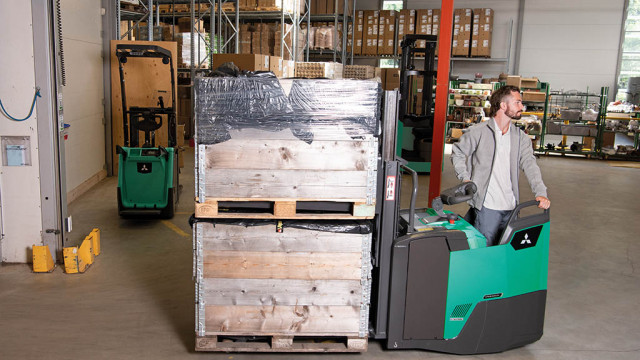 PREMiA EM: Doppelstockstapler im Einsatz