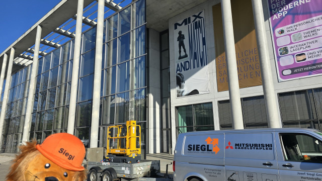 Siegi im Einsatz für die Kunst!